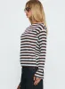 So Composed Boat Neck Long Sleeve Top Blue Stripe sold by Princess Polly