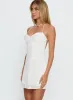 Laurana Tie Back Mini Dress White sold by Princess Polly