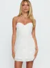 Laurana Tie Back Mini Dress White sold by Princess Polly