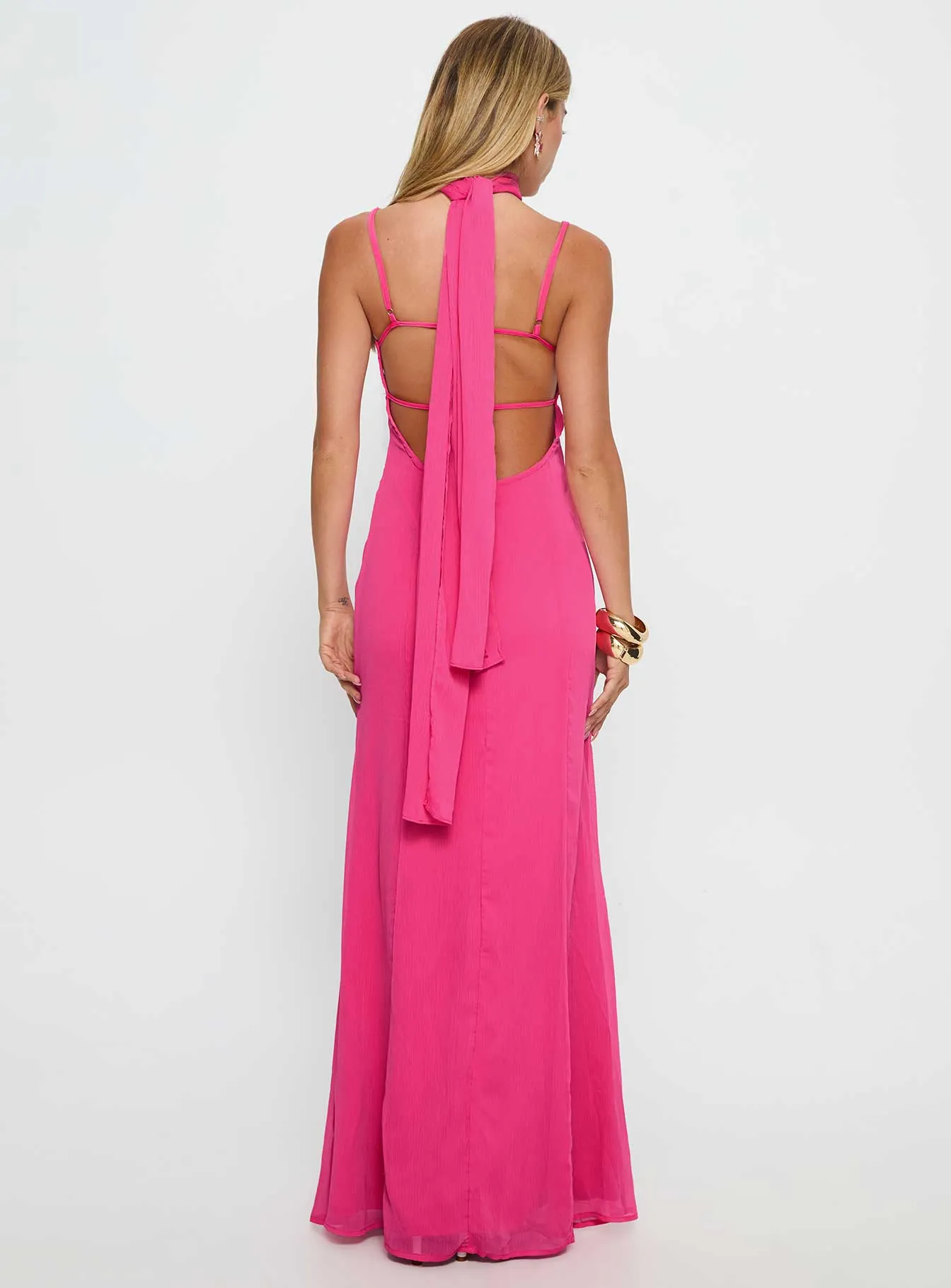 Jadira Scarf Maxi Dress Guava sold by Princess Polly product image thumbnail 5