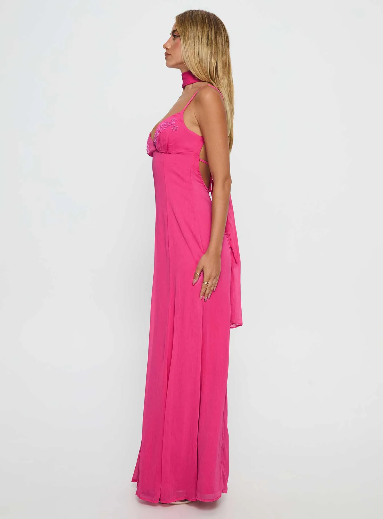 Jadira Scarf Maxi Dress Guava sold by Princess Polly product image thumbnail 4