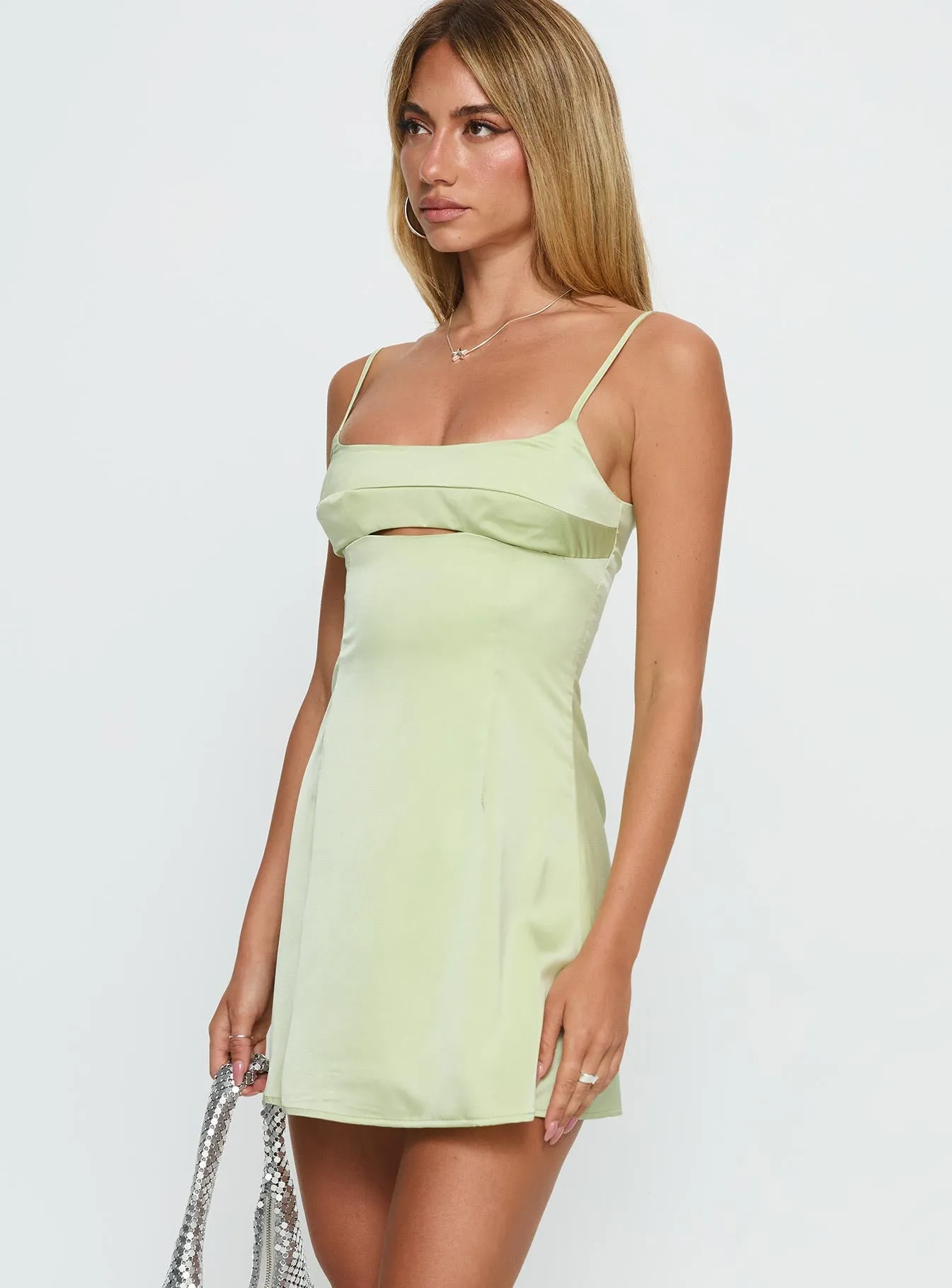 Powell Mini Dress Sage Green sold by Princess Polly product image thumbnail 4