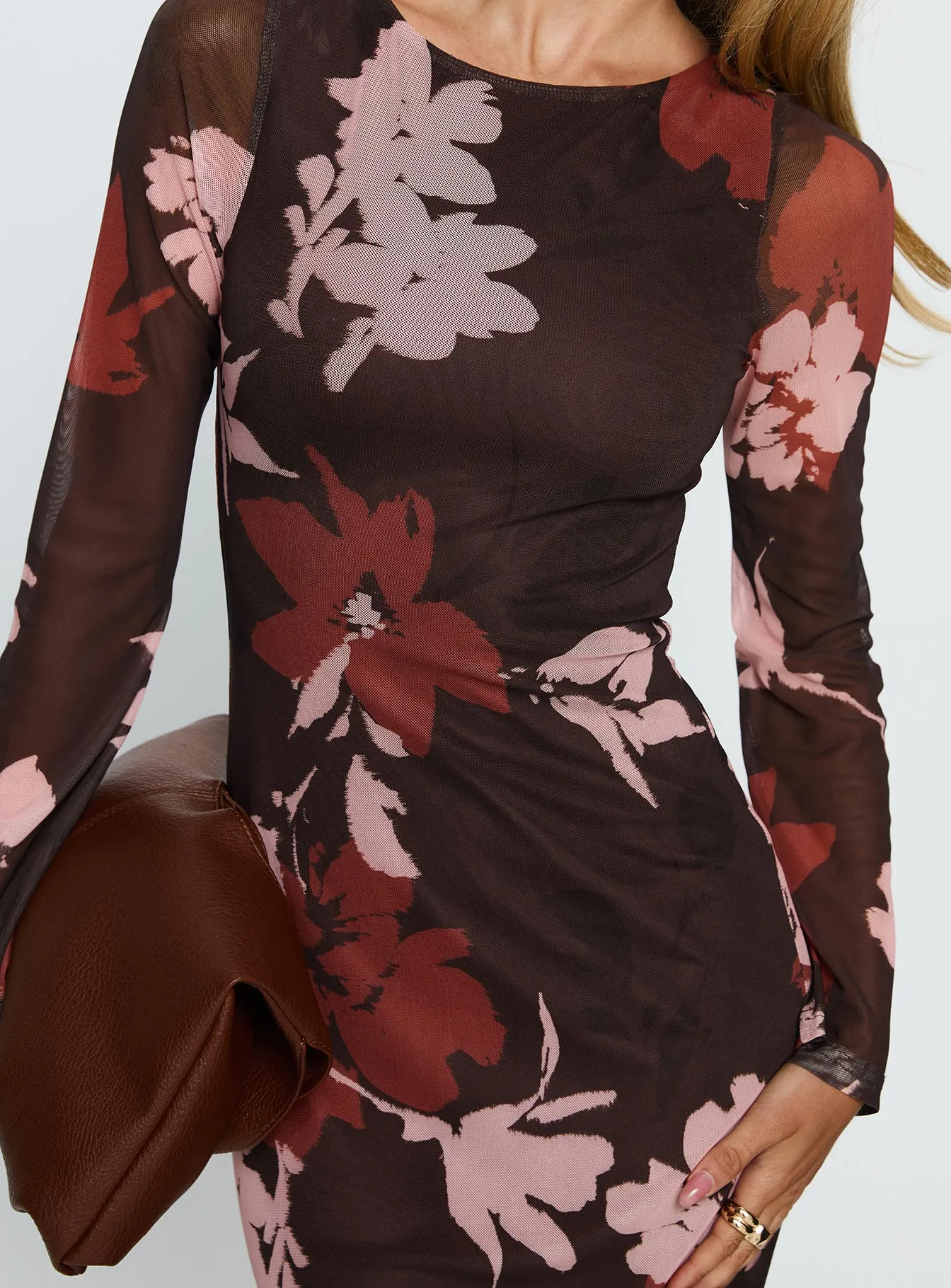 Istefania Long Sleeve Maxi Dress Multi sold by Princess Polly product image thumbnail 5