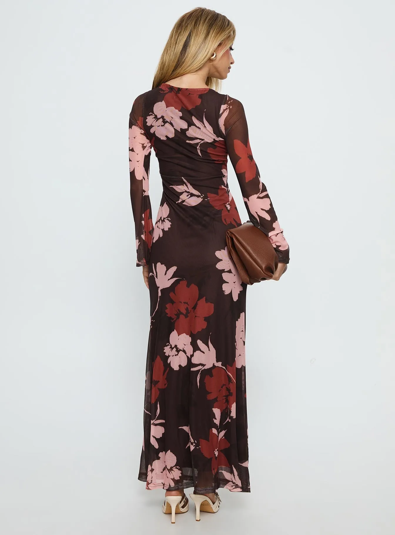 Istefania Long Sleeve Maxi Dress Multi sold by Princess Polly product image thumbnail 4