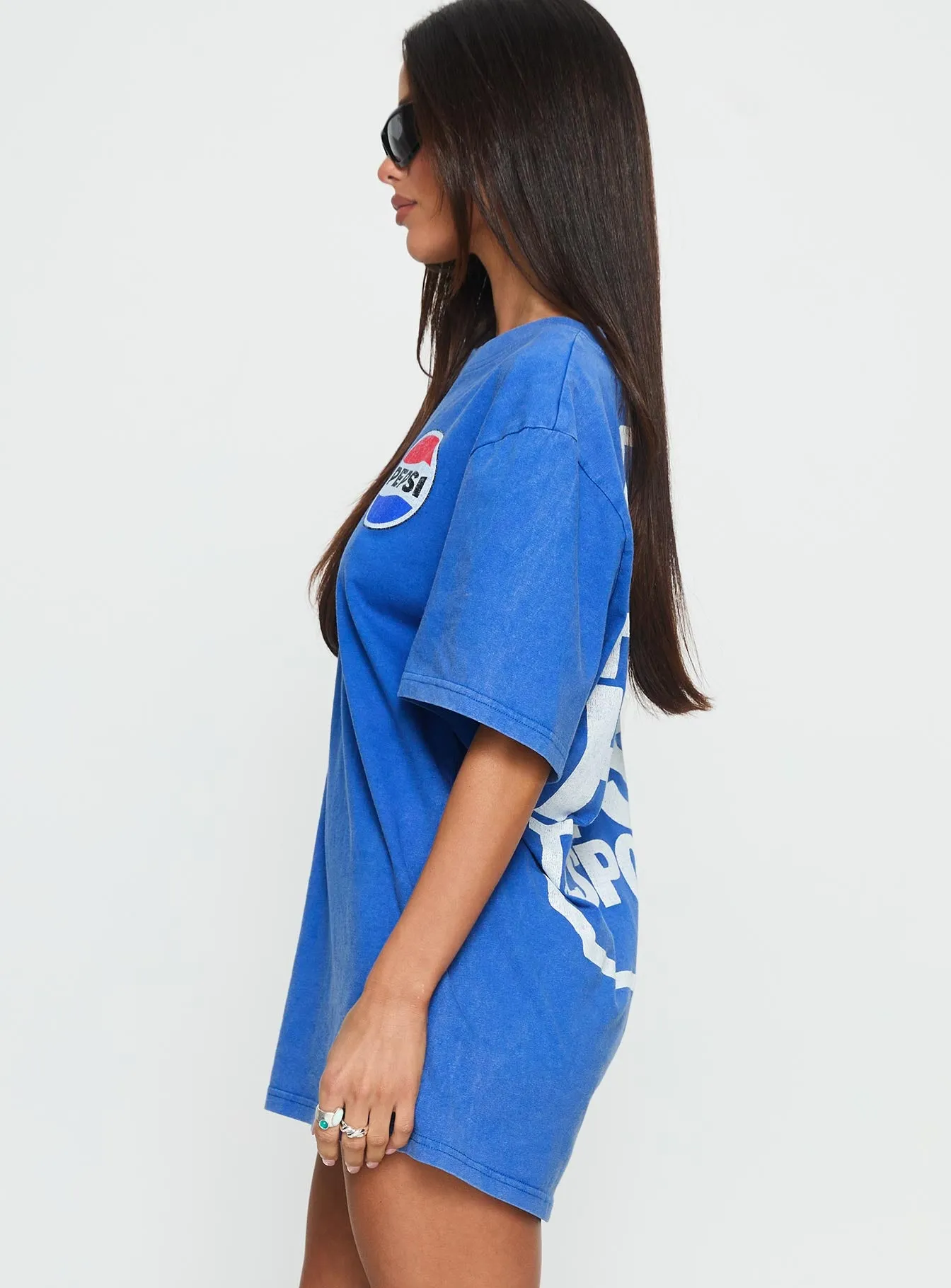 Pepsi Cola Oversized Graphic Top Blue sold by Princess Polly product image thumbnail 3