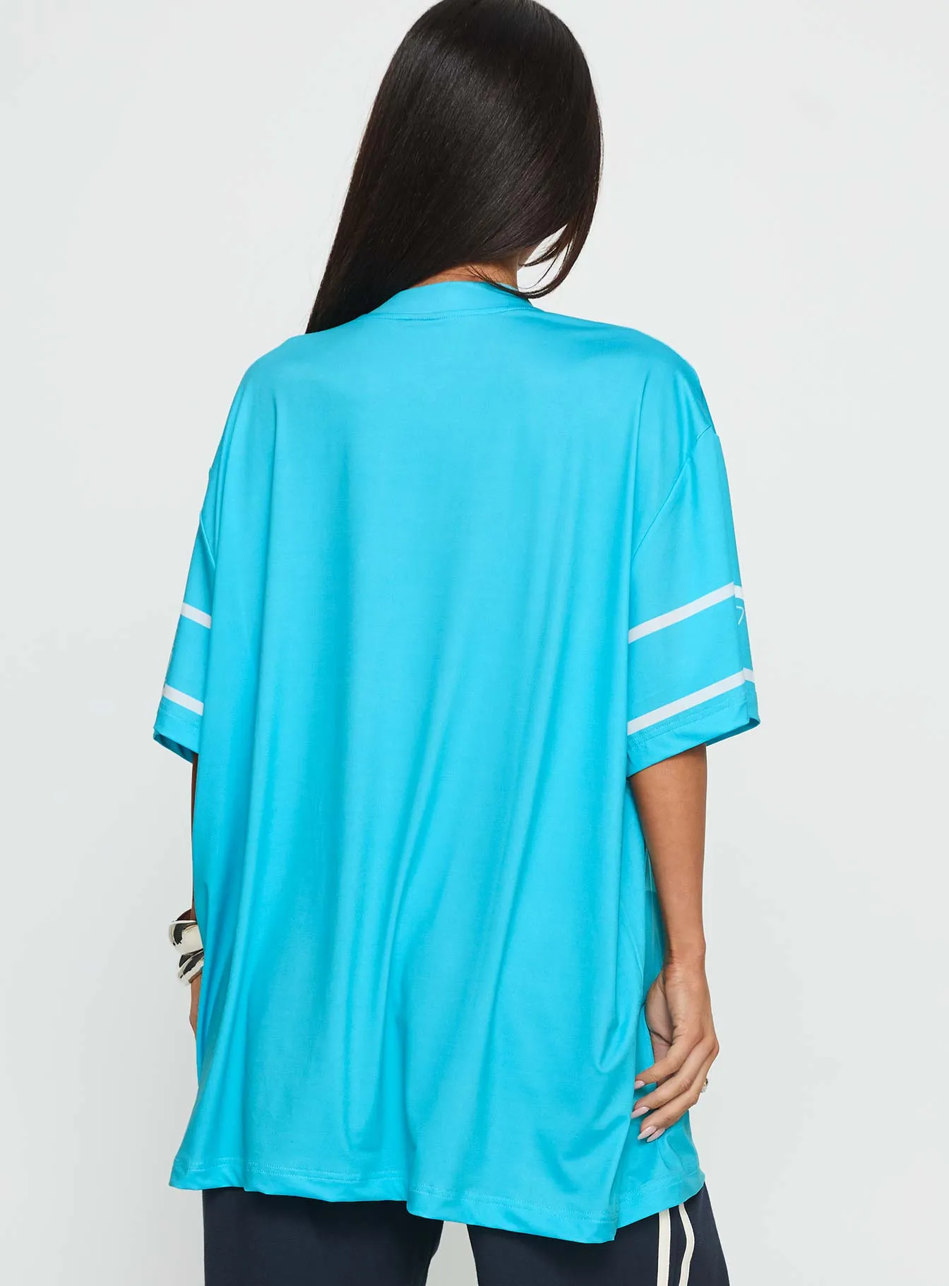New Yorker 58 Oversized Graphic Jersey Tee Blue sold by Princess Polly product image thumbnail 4
