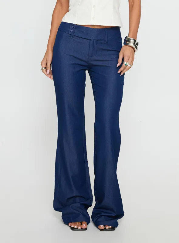 Kinkirk Flared Pants Chambray sold by Princess Polly