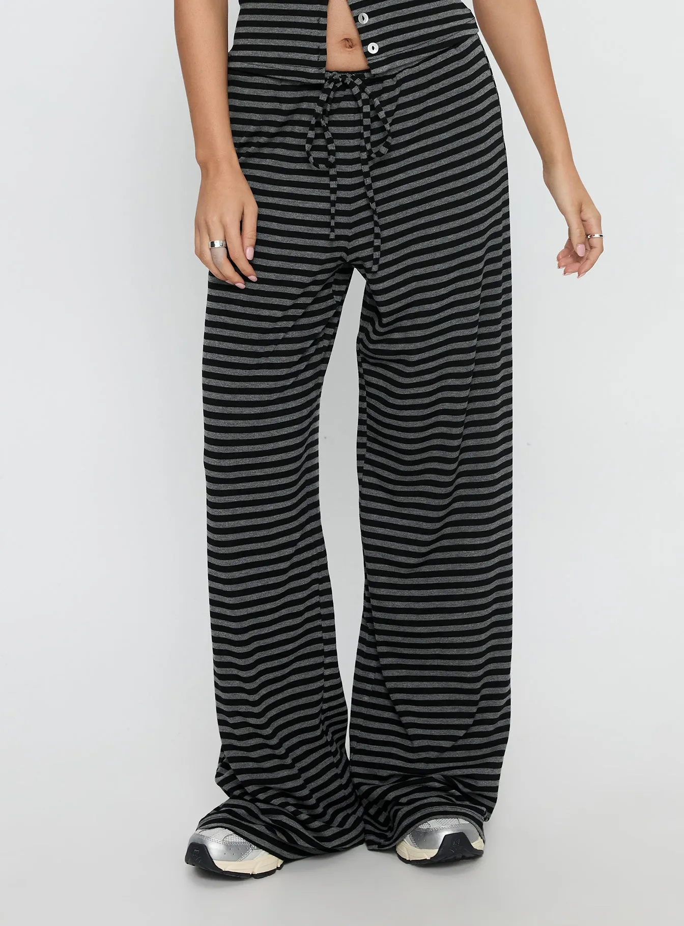 Gavrielle Jersey Wide Leg Pants Stripe sold by Princess Polly product image thumbnail 2