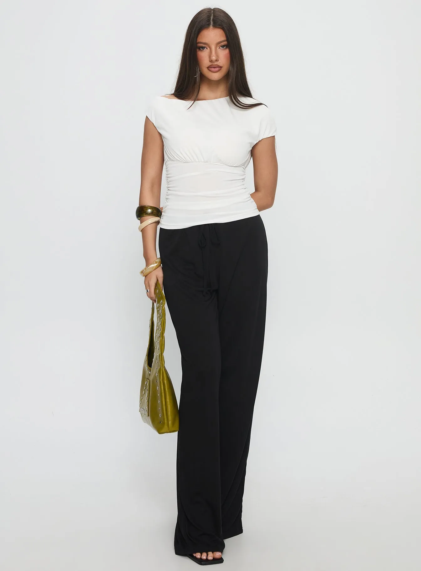 Gavrielle Jersey Wide Leg Pants Black sold by Princess Polly product image thumbnail 3