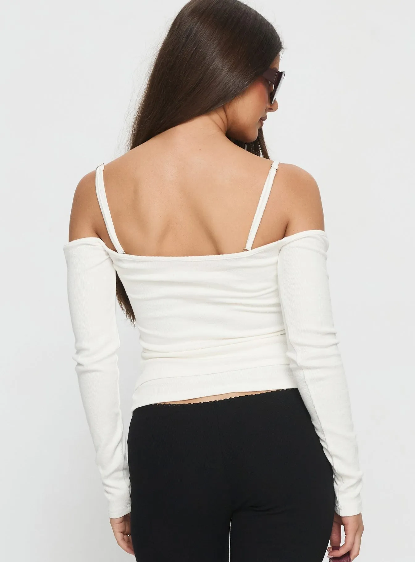 Teenage Dreams Layered Long Sleeve Top White sold by Princess Polly product image thumbnail 5