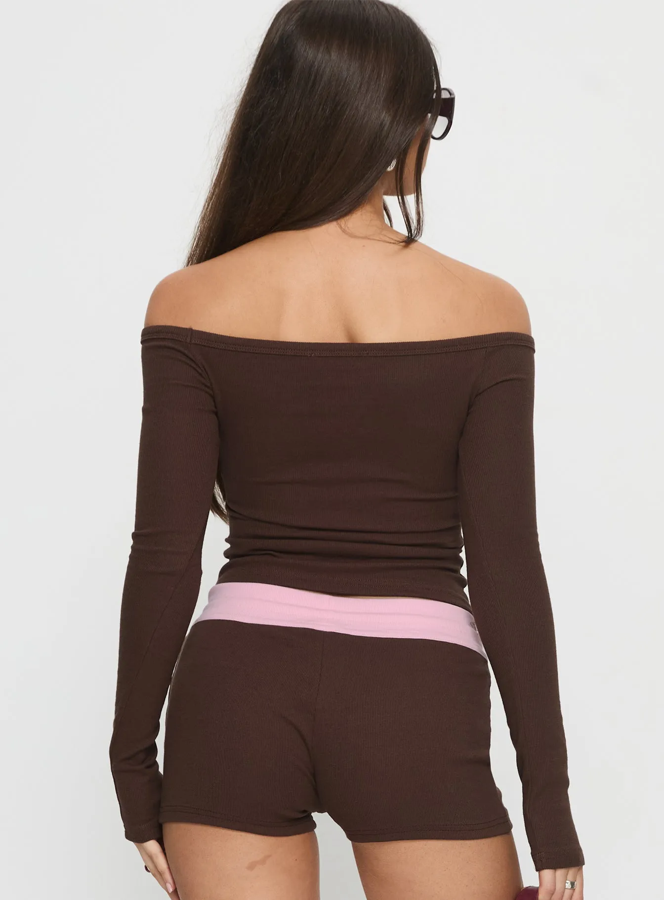 Baseline Off Shoulder Top Brown sold by Princess Polly product image thumbnail 5