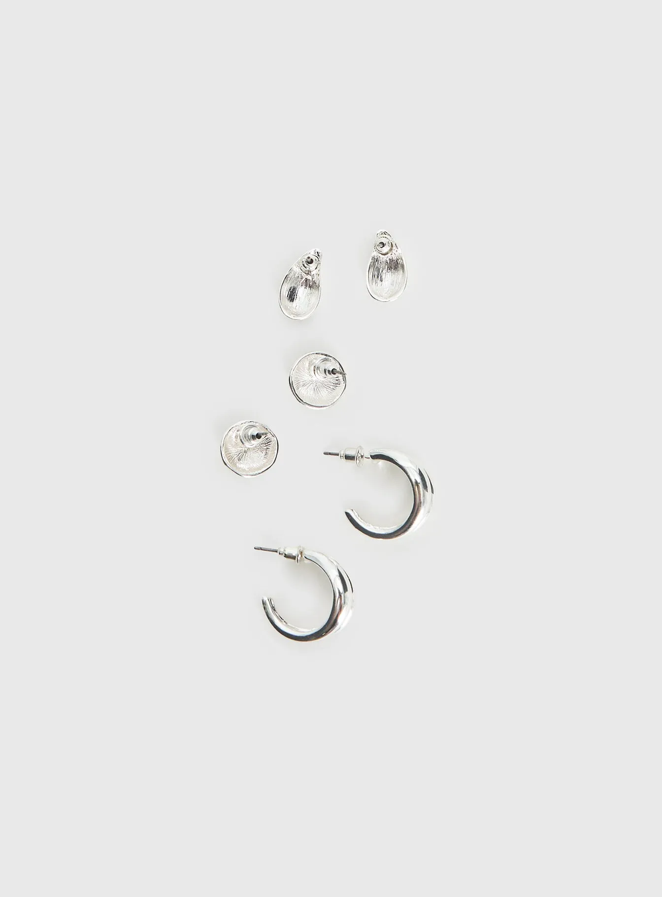 Run The Party Earring Pack Silver sold by Princess Polly product image thumbnail 3