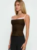 Renaissance Corset Lace Top Olive / Pink sold by Princess Polly