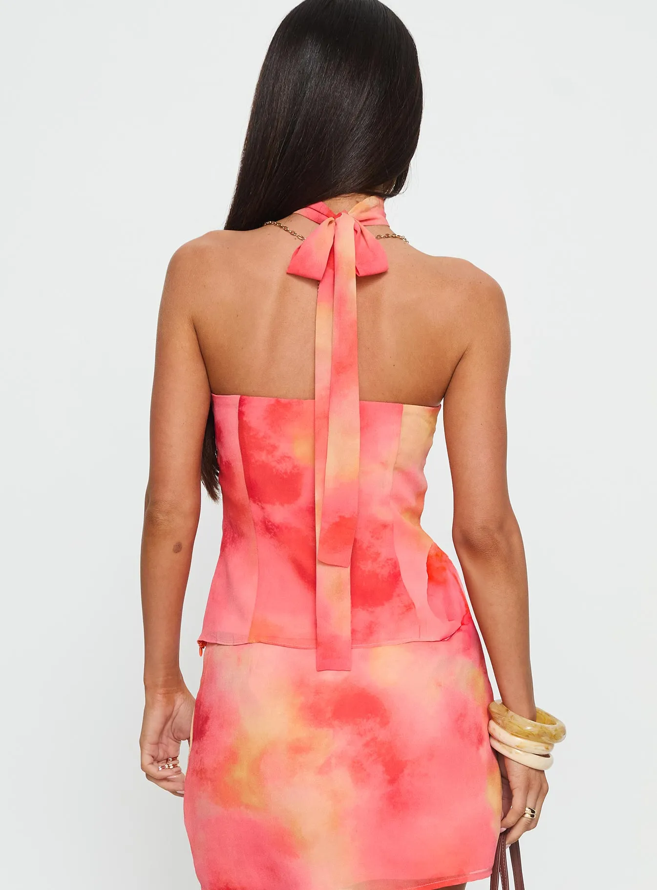 Fondness Scarf Detail Strapless Top Multi sold by Princess Polly product image thumbnail 4