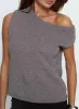 Ashfield Off Shoulder Top Dark Grey sold by Princess Polly