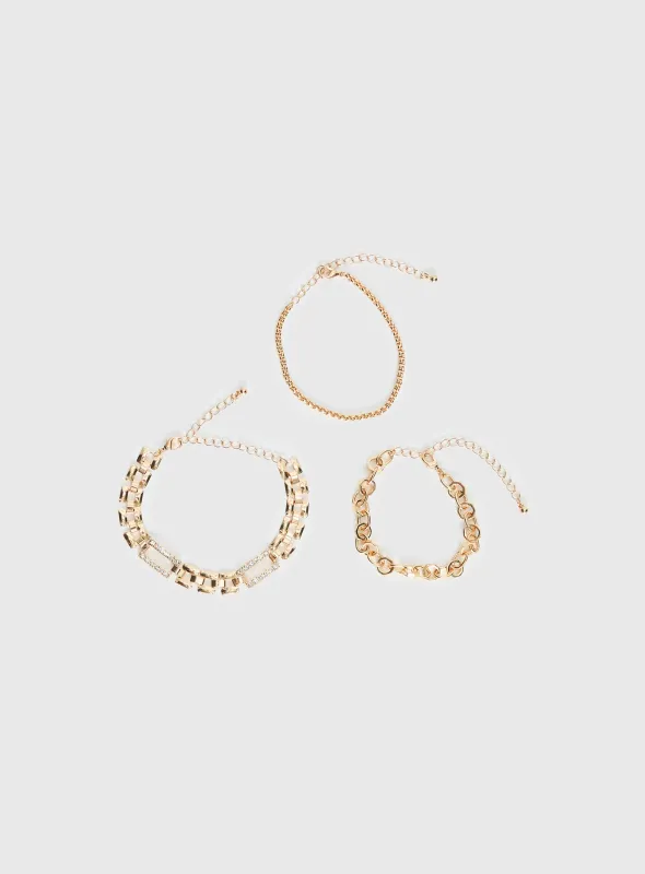 Mishy Bracelet Pack Gold sold by Princess Polly