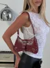 Crowd Pleaser Buckle Shoulder Bag Red sold by Princess Polly