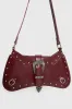 Crowd Pleaser Buckle Shoulder Bag Red sold by Princess Polly