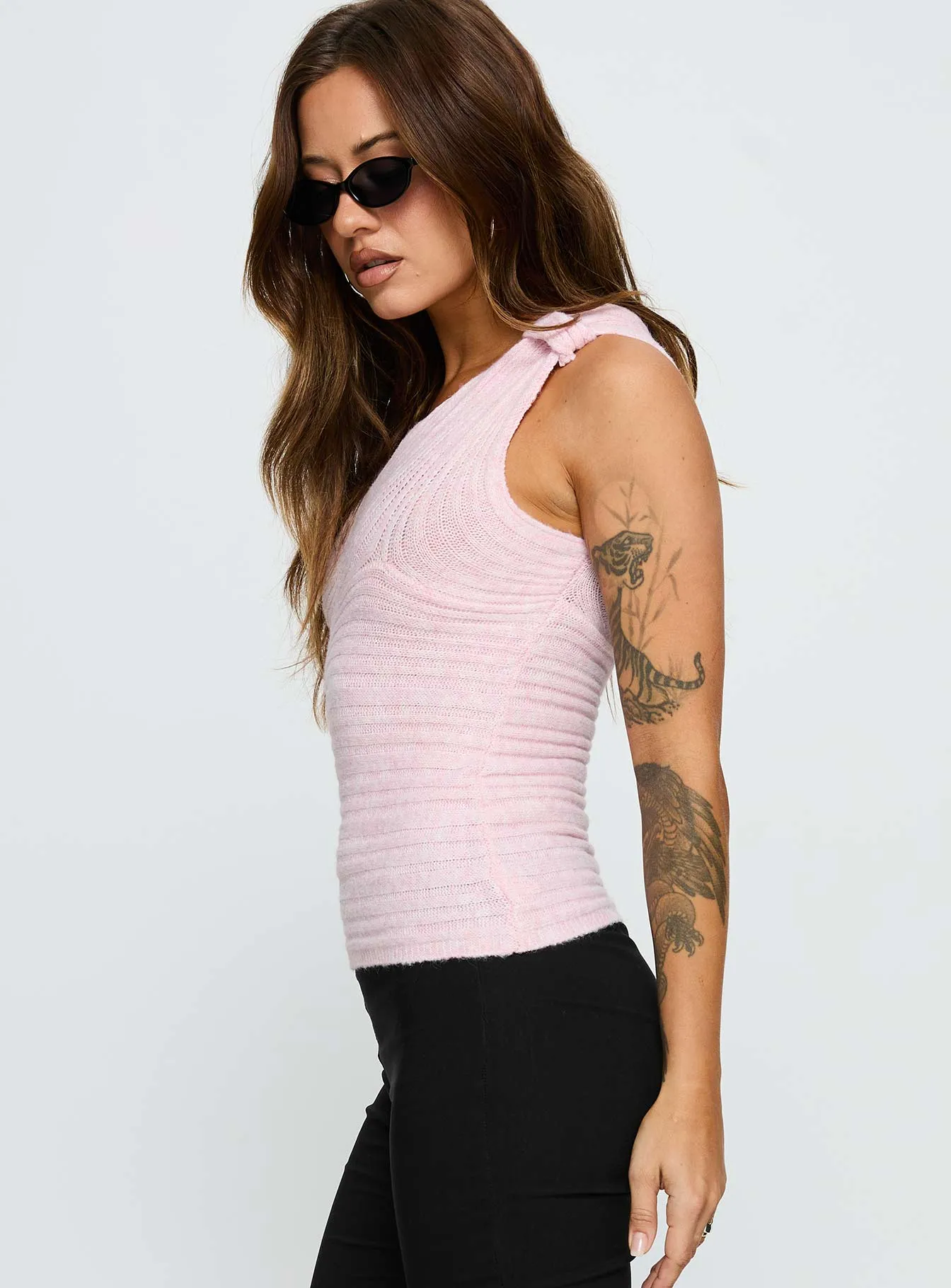 Cornella One Shoulder Top Pink sold by Princess Polly product image thumbnail 4