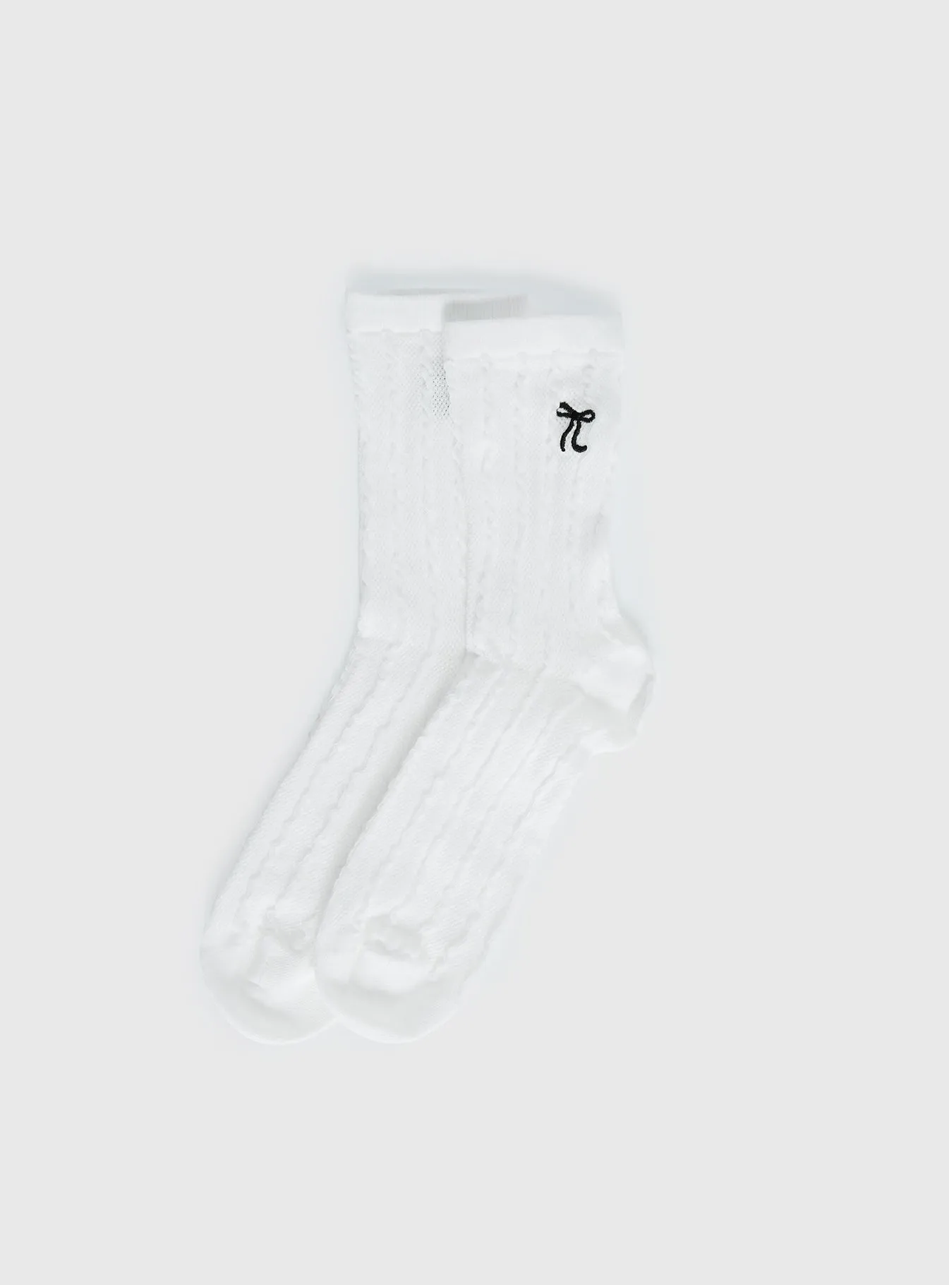 Introduction Cable Knit Socks Cream sold by Princess Polly product image thumbnail 2