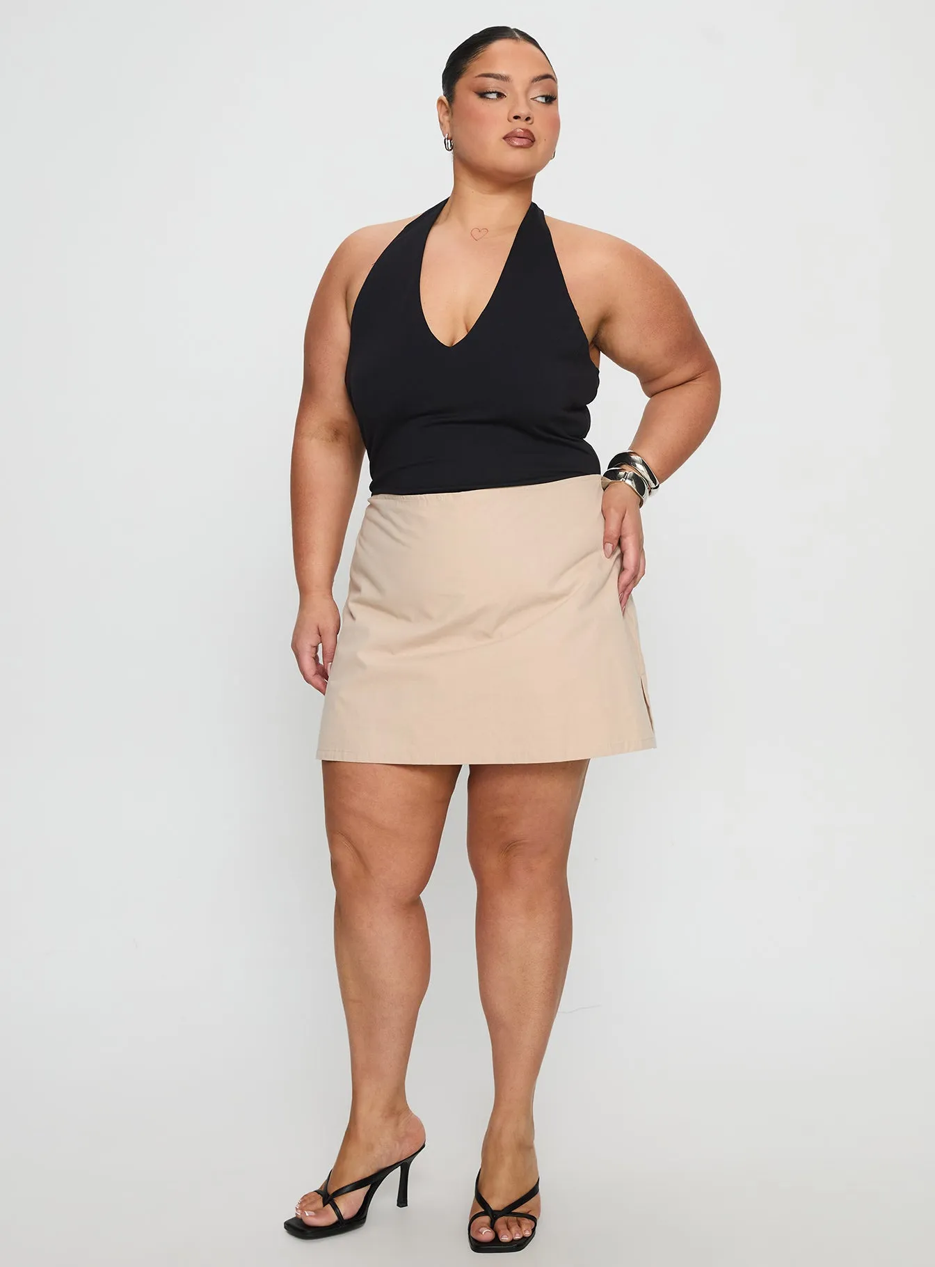 Gigi Skort Beige Curve sold by Princess Polly product image thumbnail 3
