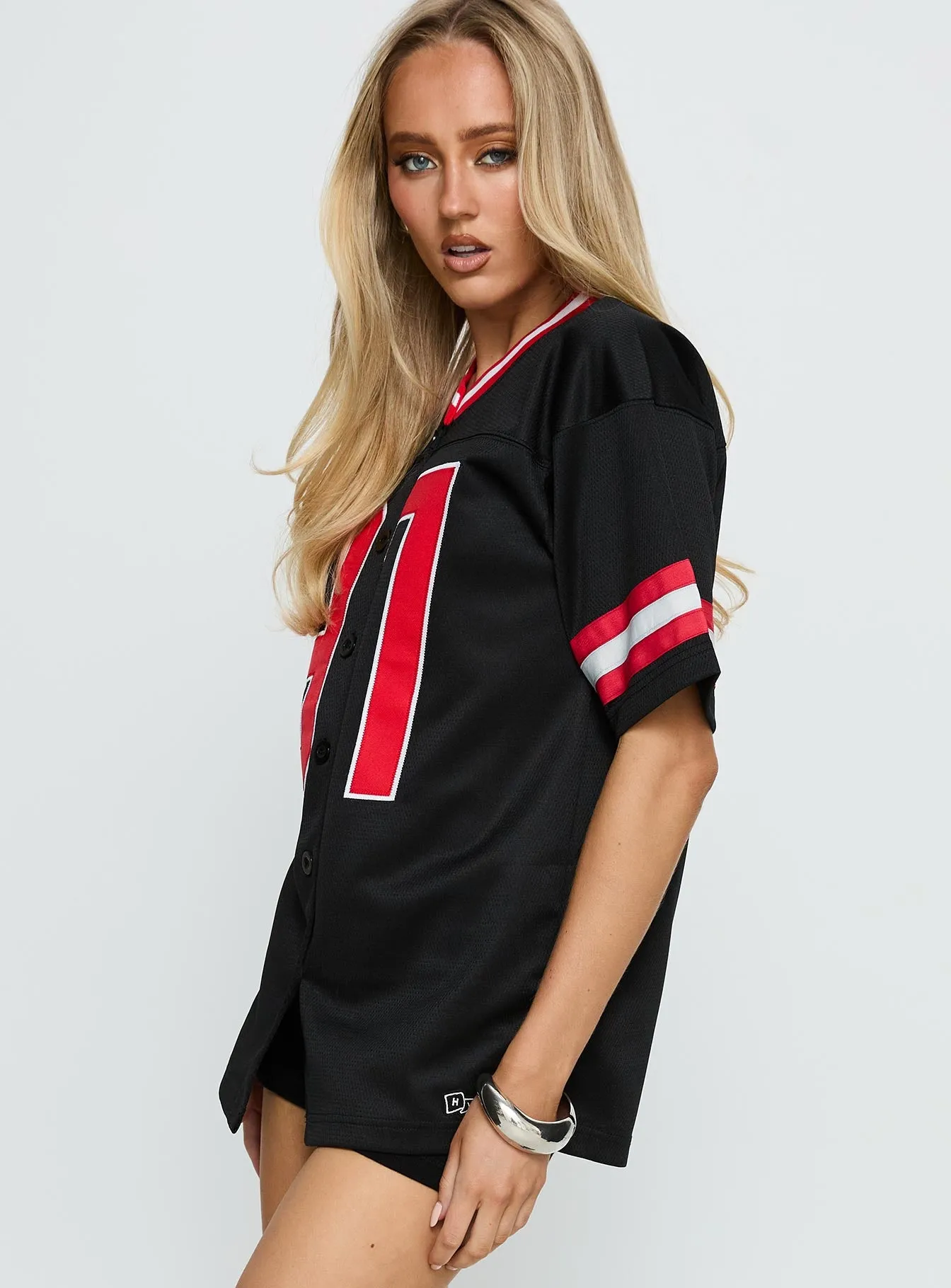 SDSU Football Button Down Jersey Black sold by Princess Polly product image thumbnail 4