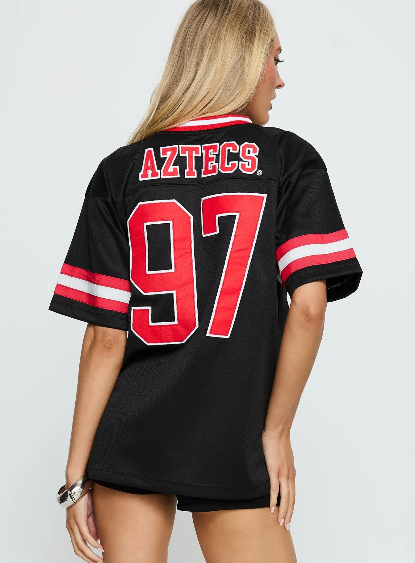 SDSU Football Button Down Jersey Black sold by Princess Polly product image thumbnail 5