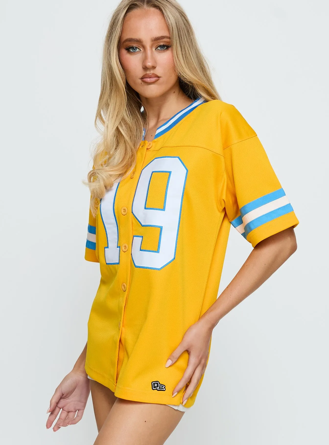 UCLA Football Button Down Jersey Gold sold by Princess Polly product image thumbnail 4