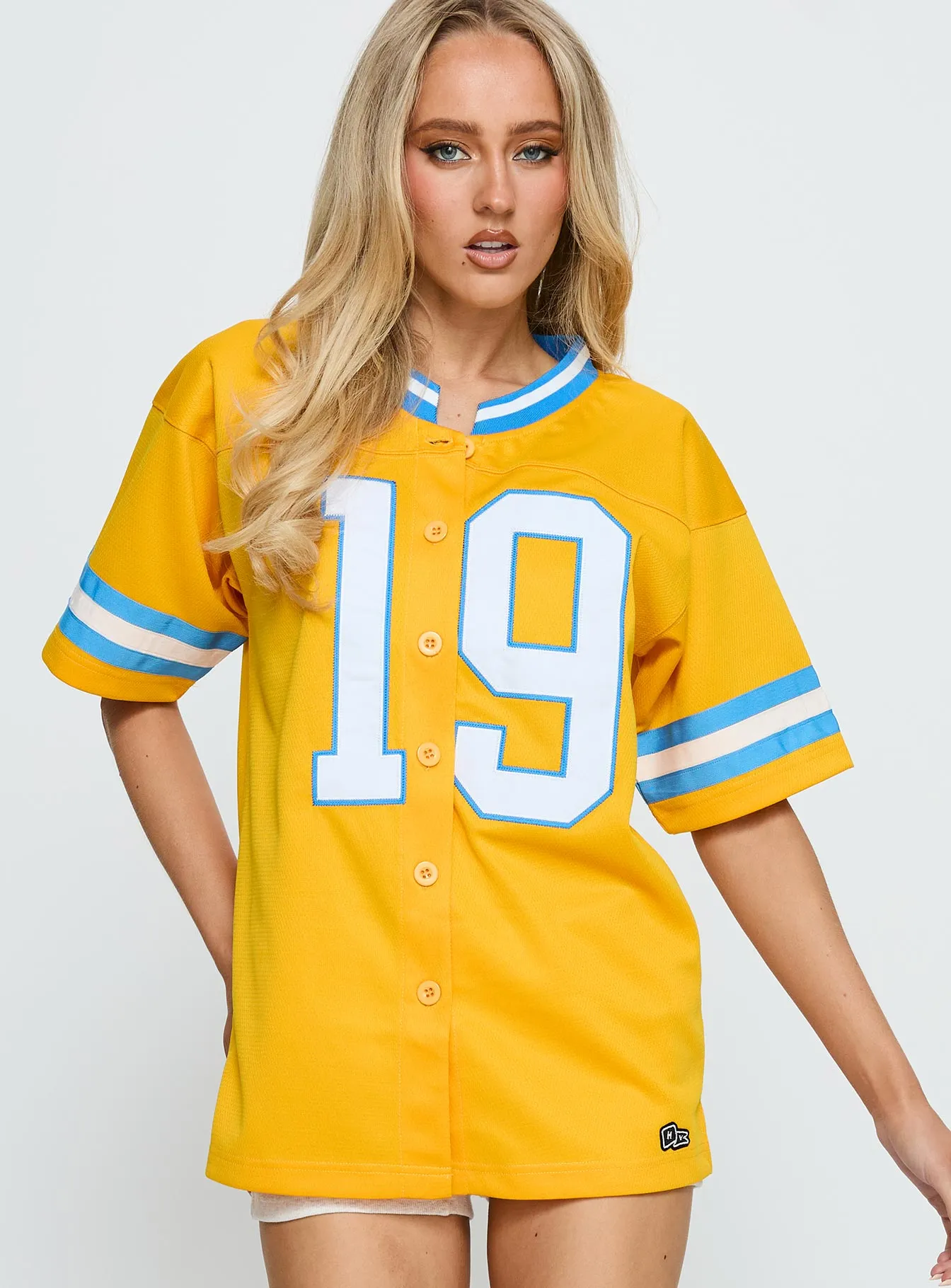 UCLA Football Button Down Jersey Gold sold by Princess Polly product image thumbnail 2