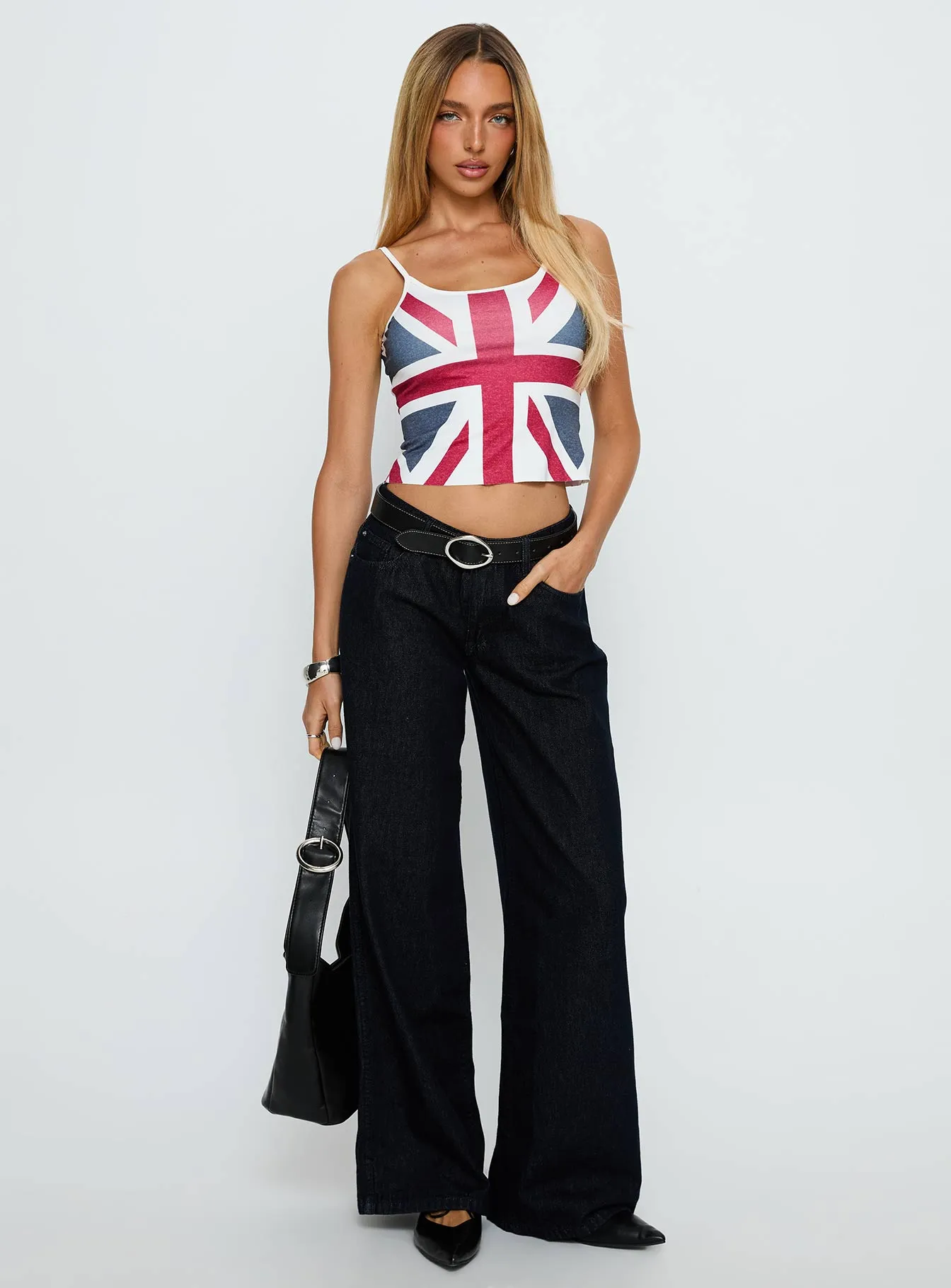 Ramos Low Rise Wide Leg Jeans Raw Indigo Blue sold by Princess Polly product image thumbnail 2