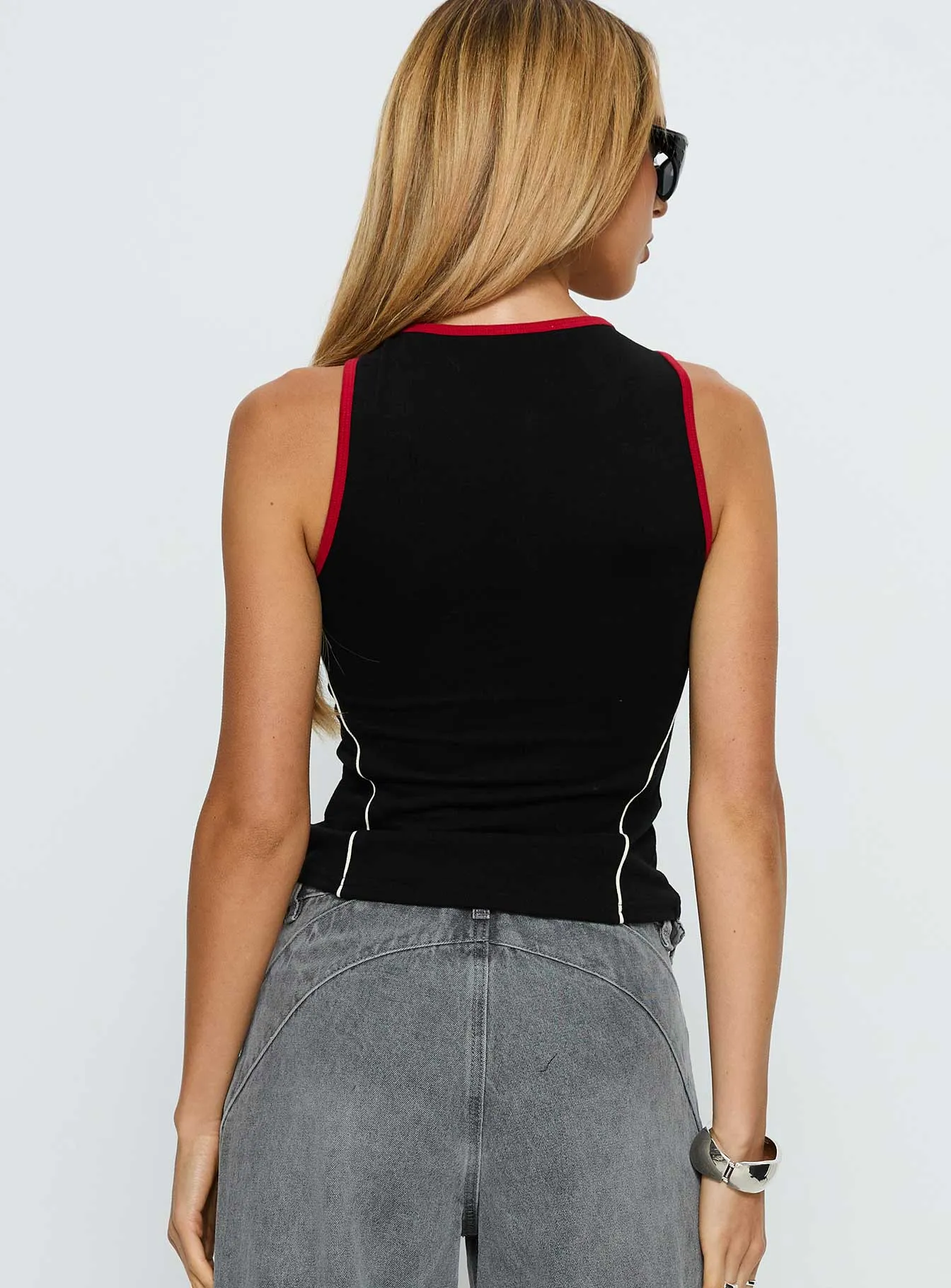 Alyna Zip Through Knit Top Black sold by Princess Polly product image thumbnail 5