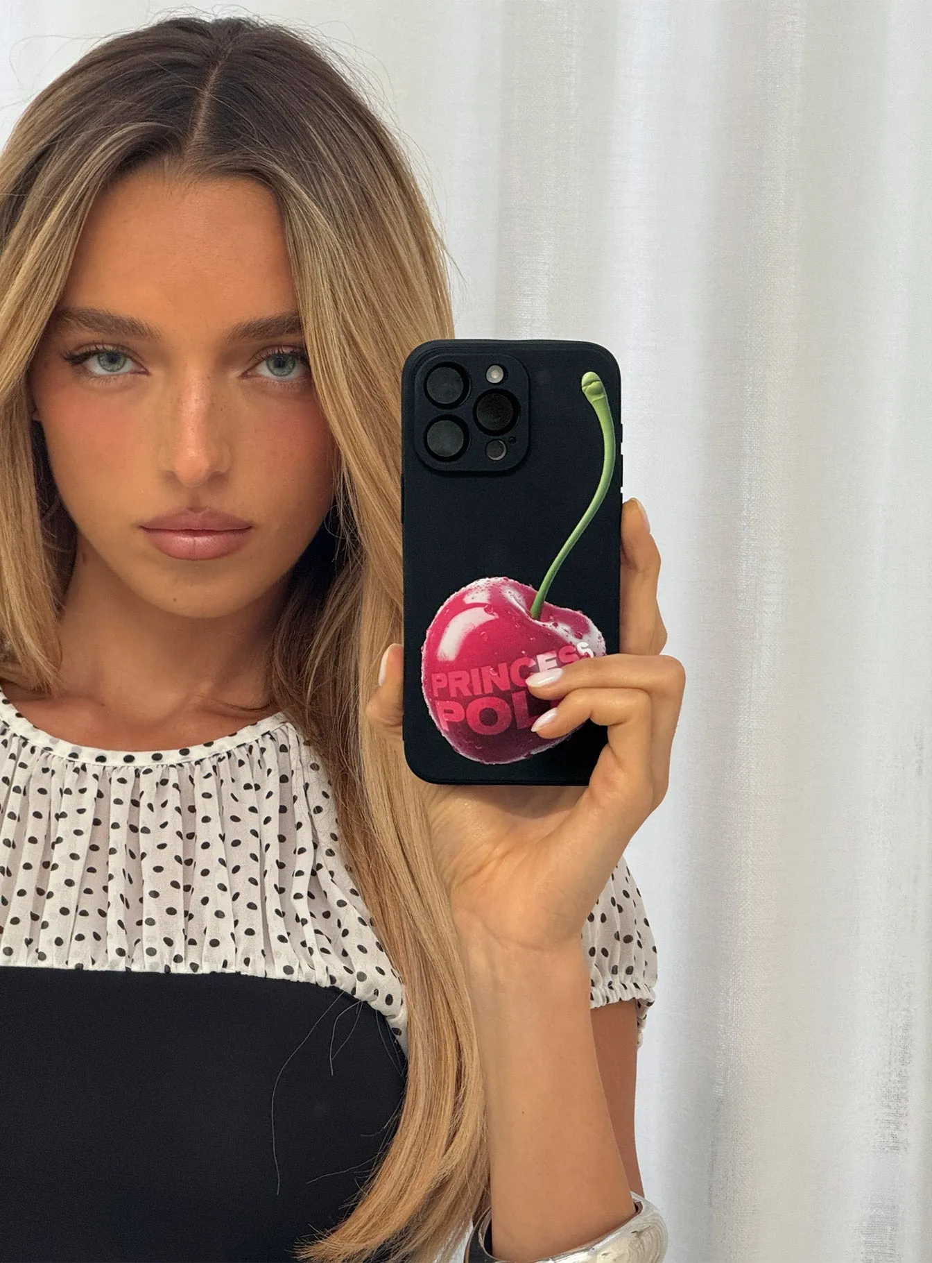 Earnestly iPhone Case Black / Cherry sold by Princess Polly product image thumbnail 2