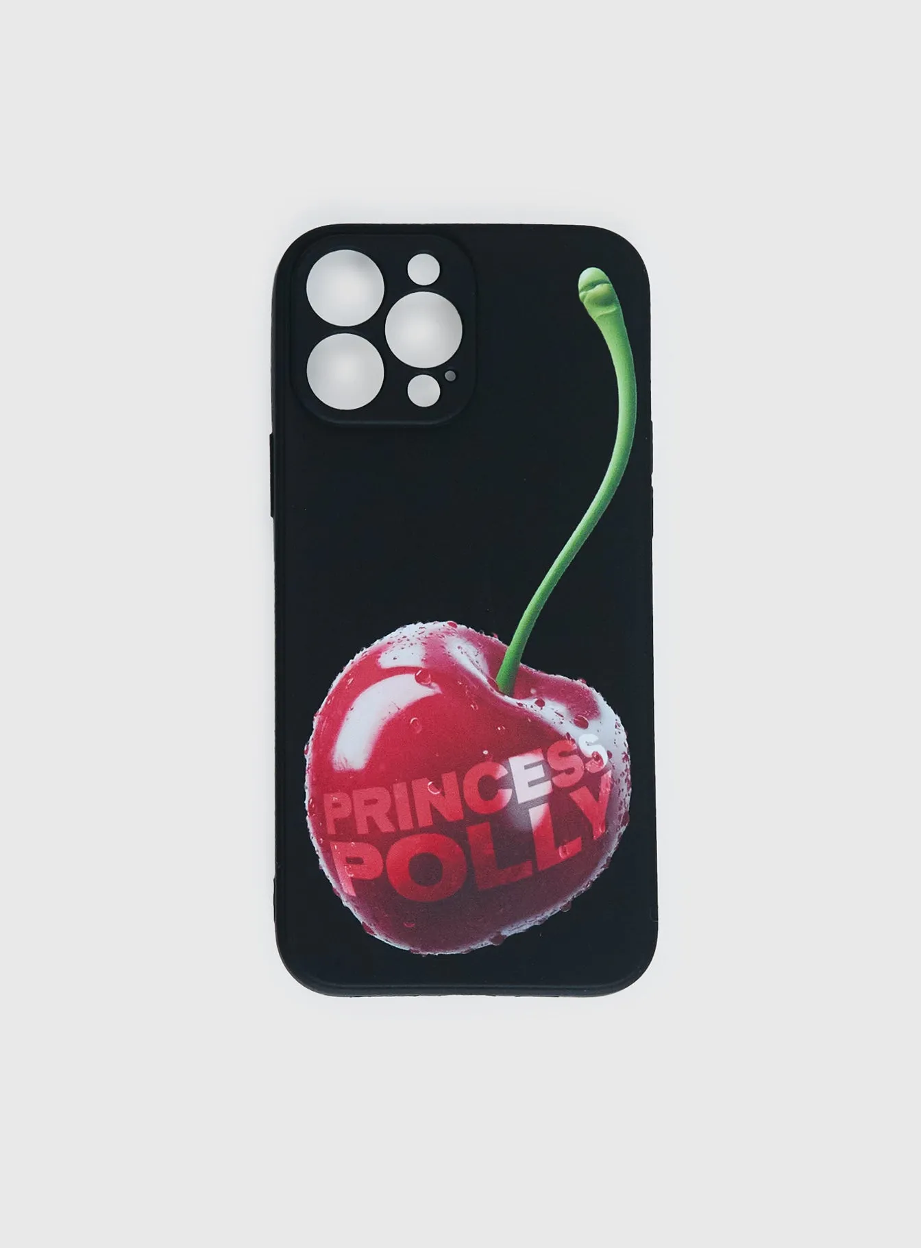 Earnestly iPhone Case Black / Cherry sold by Princess Polly