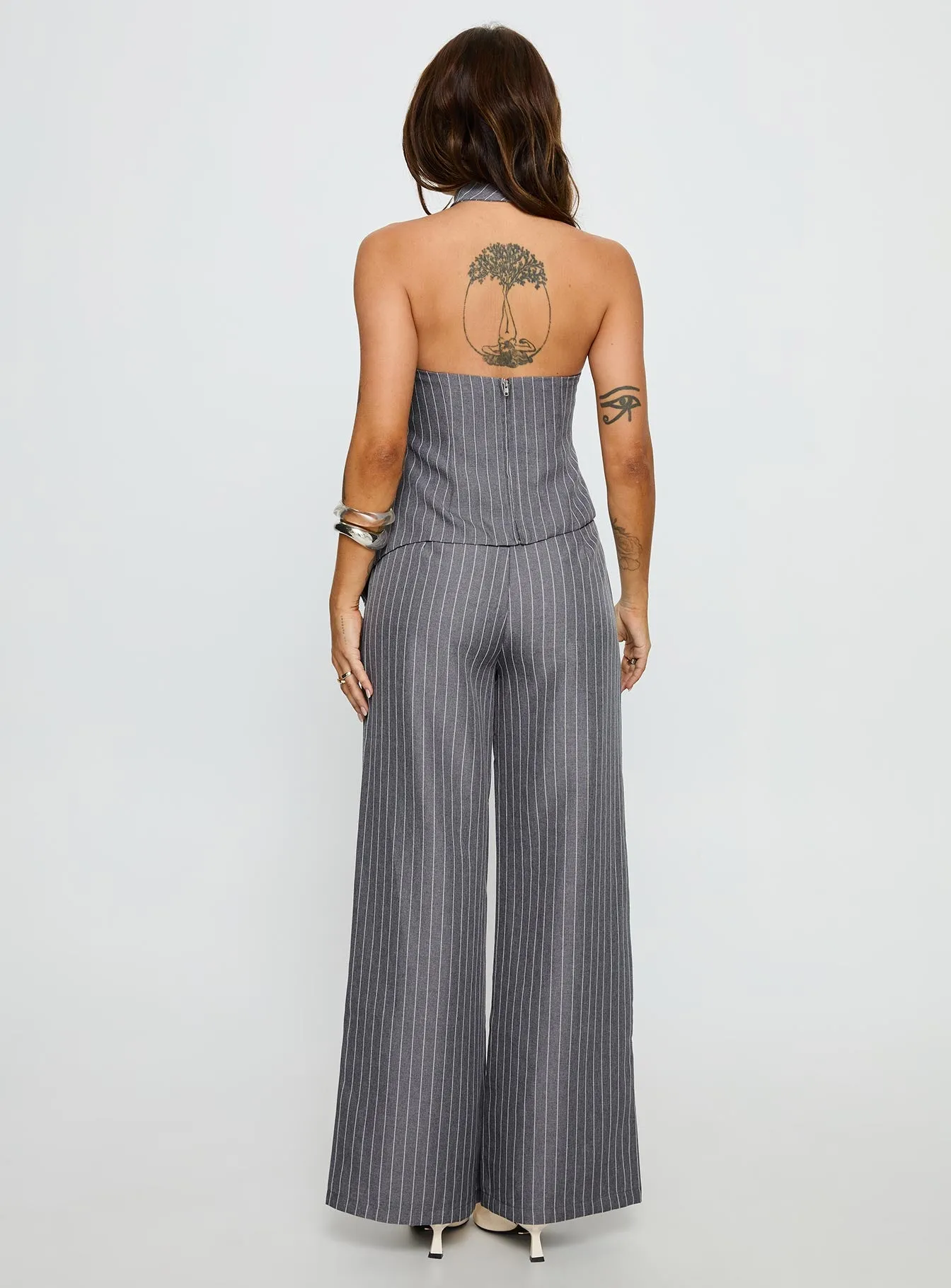 Uvelia Tailored Pants Grey Pinstripe sold by Princess Polly product image thumbnail 5