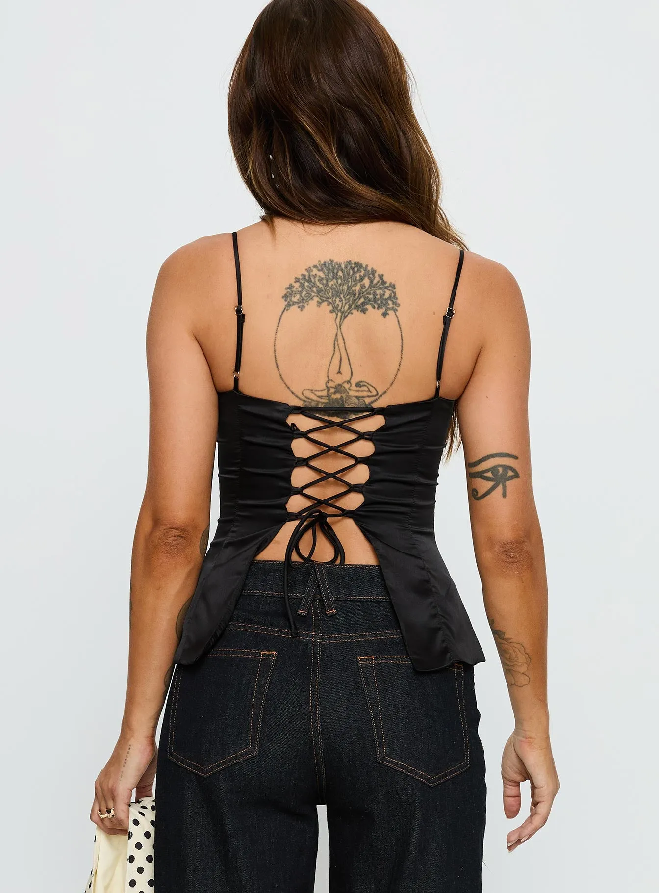 Hildy Tie Back Top Black sold by Princess Polly product image thumbnail 5