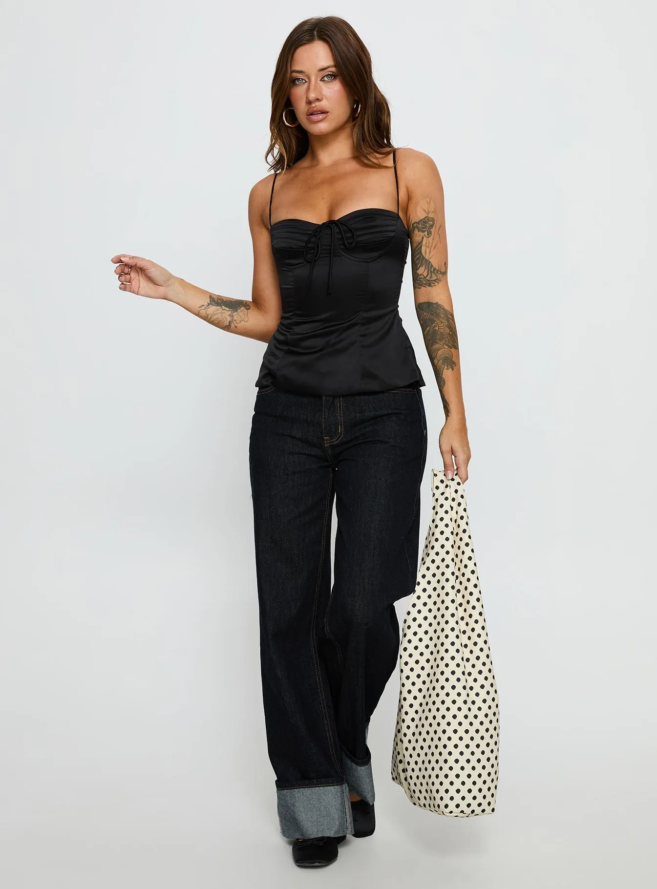 Hildy Tie Back Top Black sold by Princess Polly product image thumbnail 3