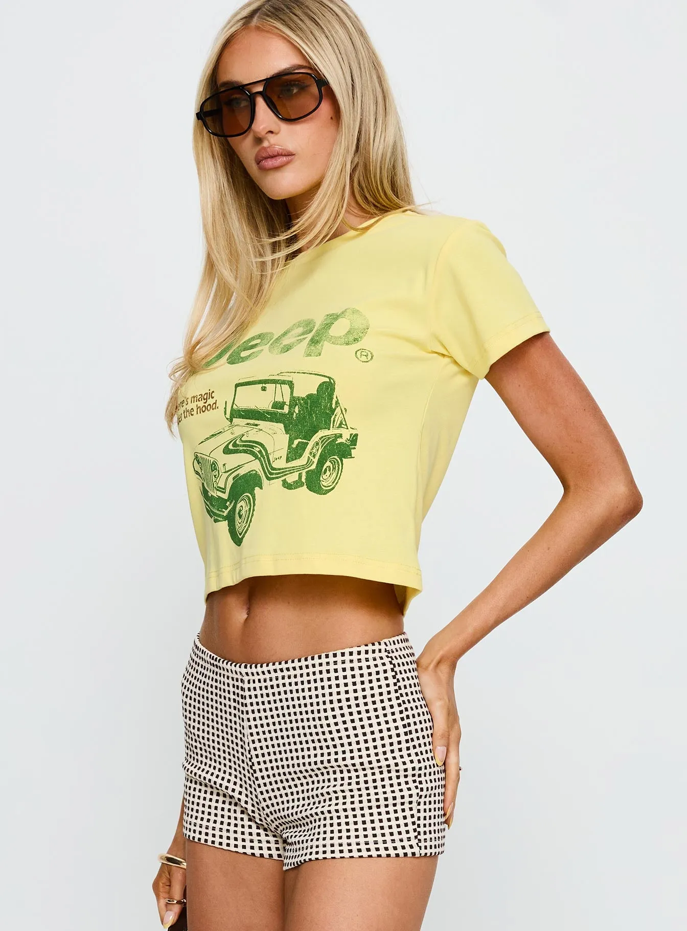 Jeep Girl Graphic Top Yellow sold by Princess Polly product image thumbnail 4