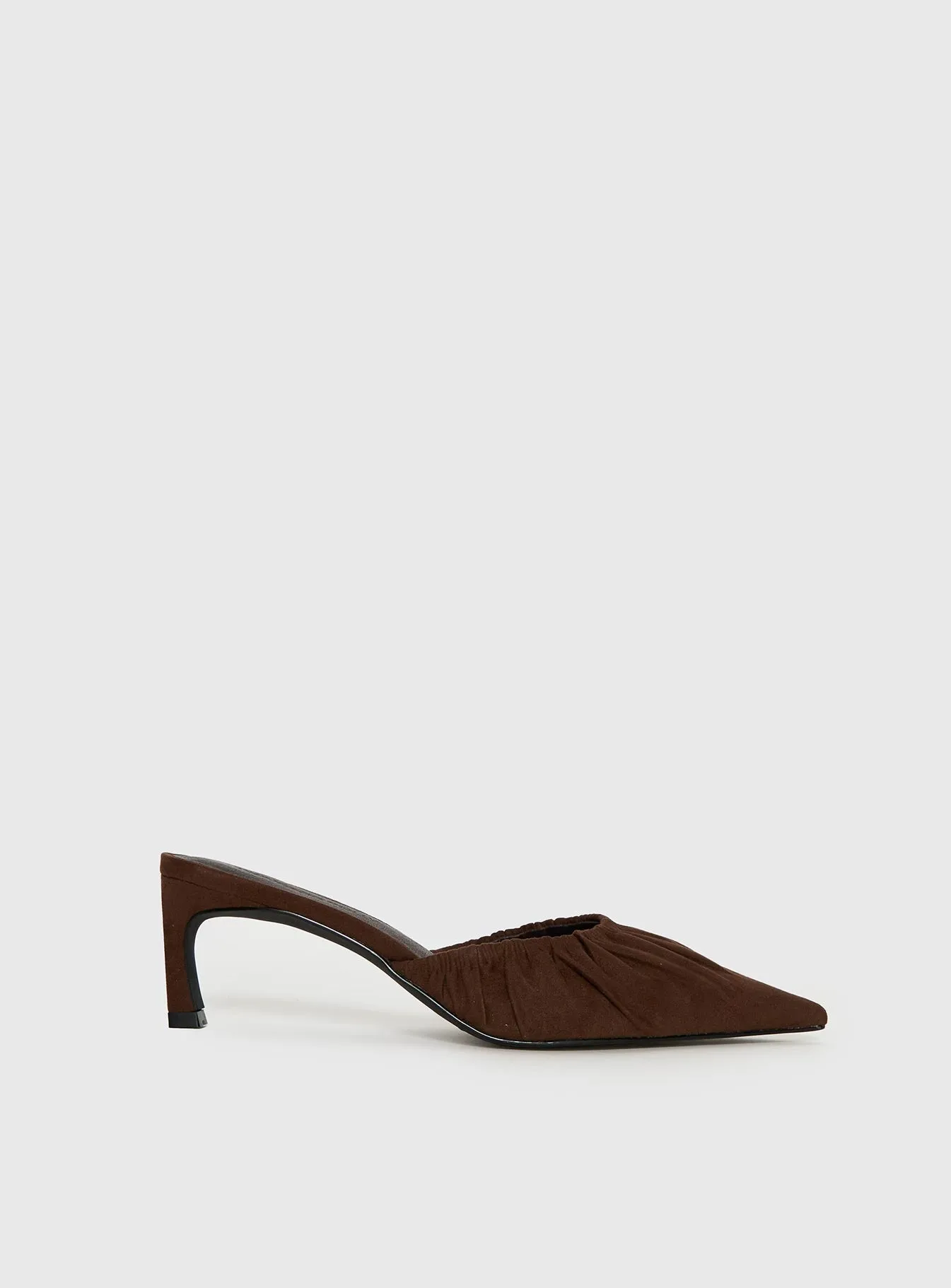 Admiration Pointed Toe Faux Suede Heels Brown sold by Princess Polly product image thumbnail 2