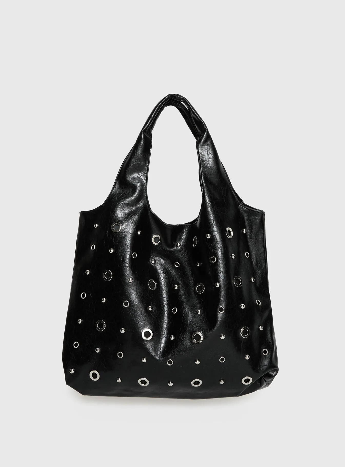 Find Your Love Eyelet Detail Shoulder Bag Black sold by Princess Polly product image thumbnail 2