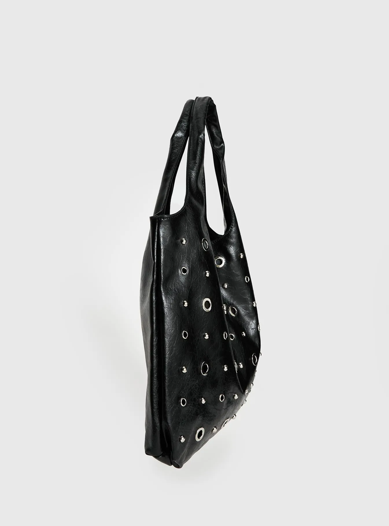 Find Your Love Eyelet Detail Shoulder Bag Black sold by Princess Polly product image thumbnail 4