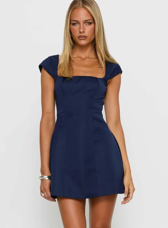 Mariza Mini Dress Navy sold by Princess Polly