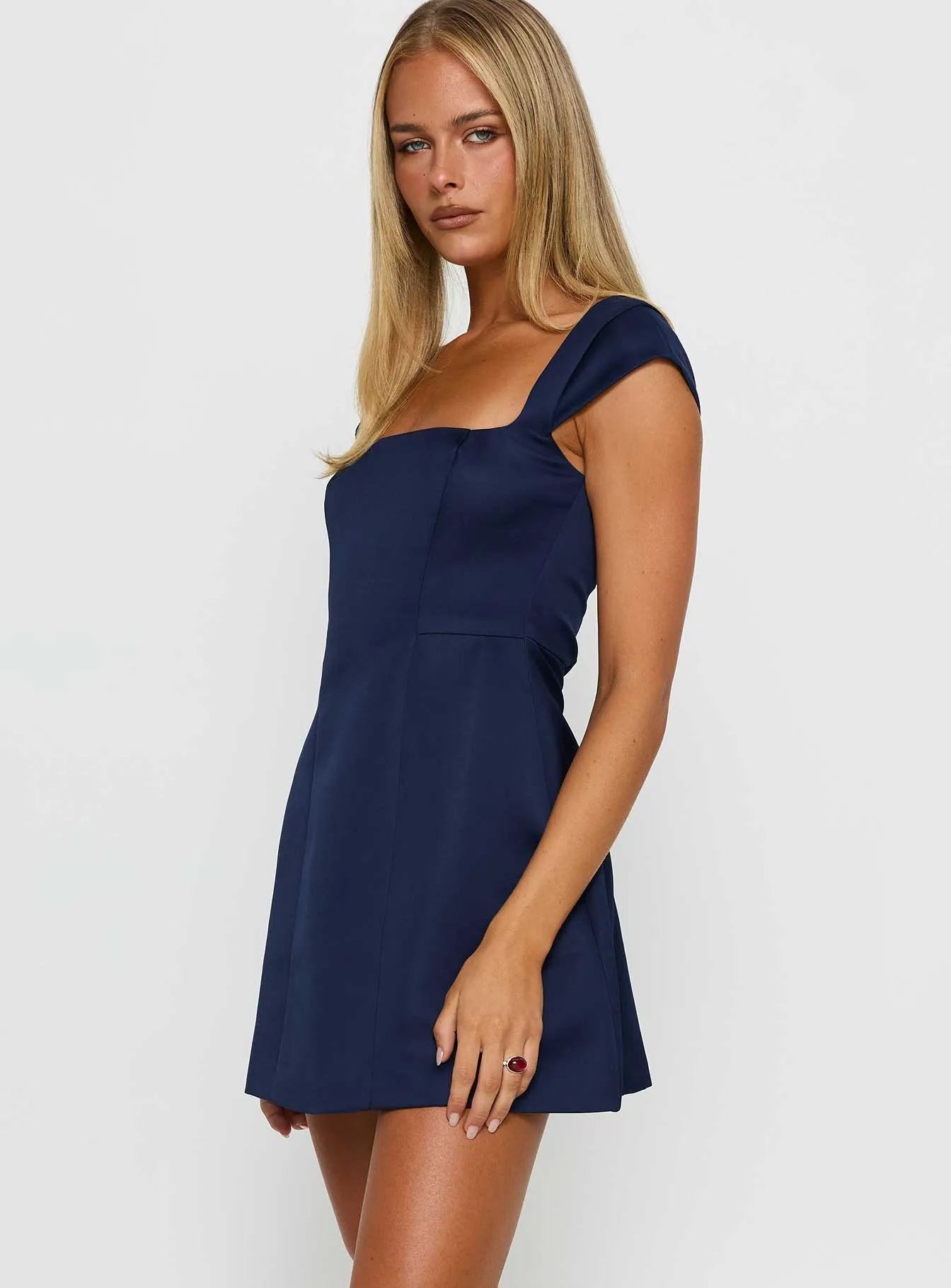 Mariza Mini Dress Navy sold by Princess Polly product image thumbnail 3