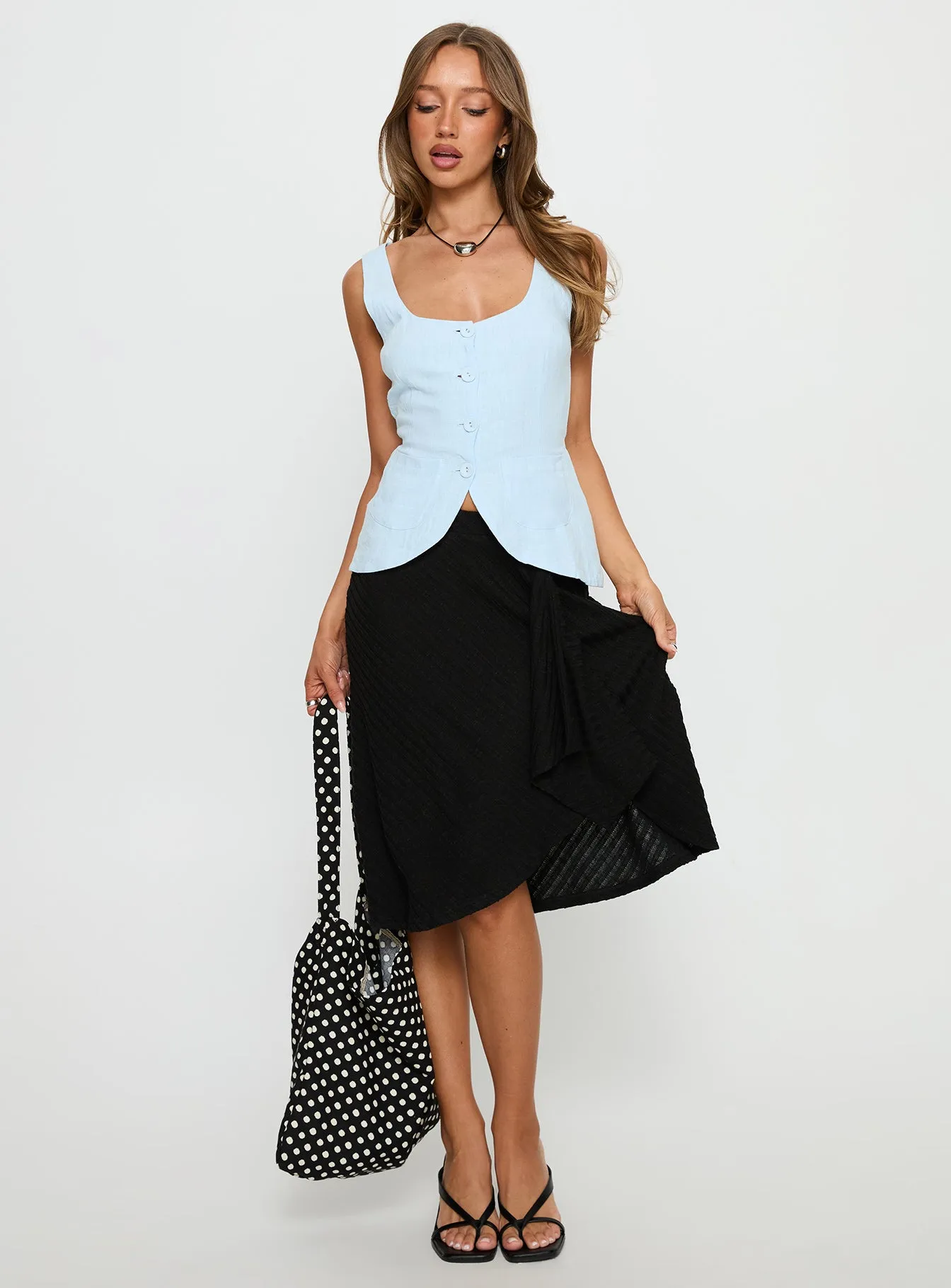 Spirito Vest Top Blue sold by Princess Polly product image thumbnail 3