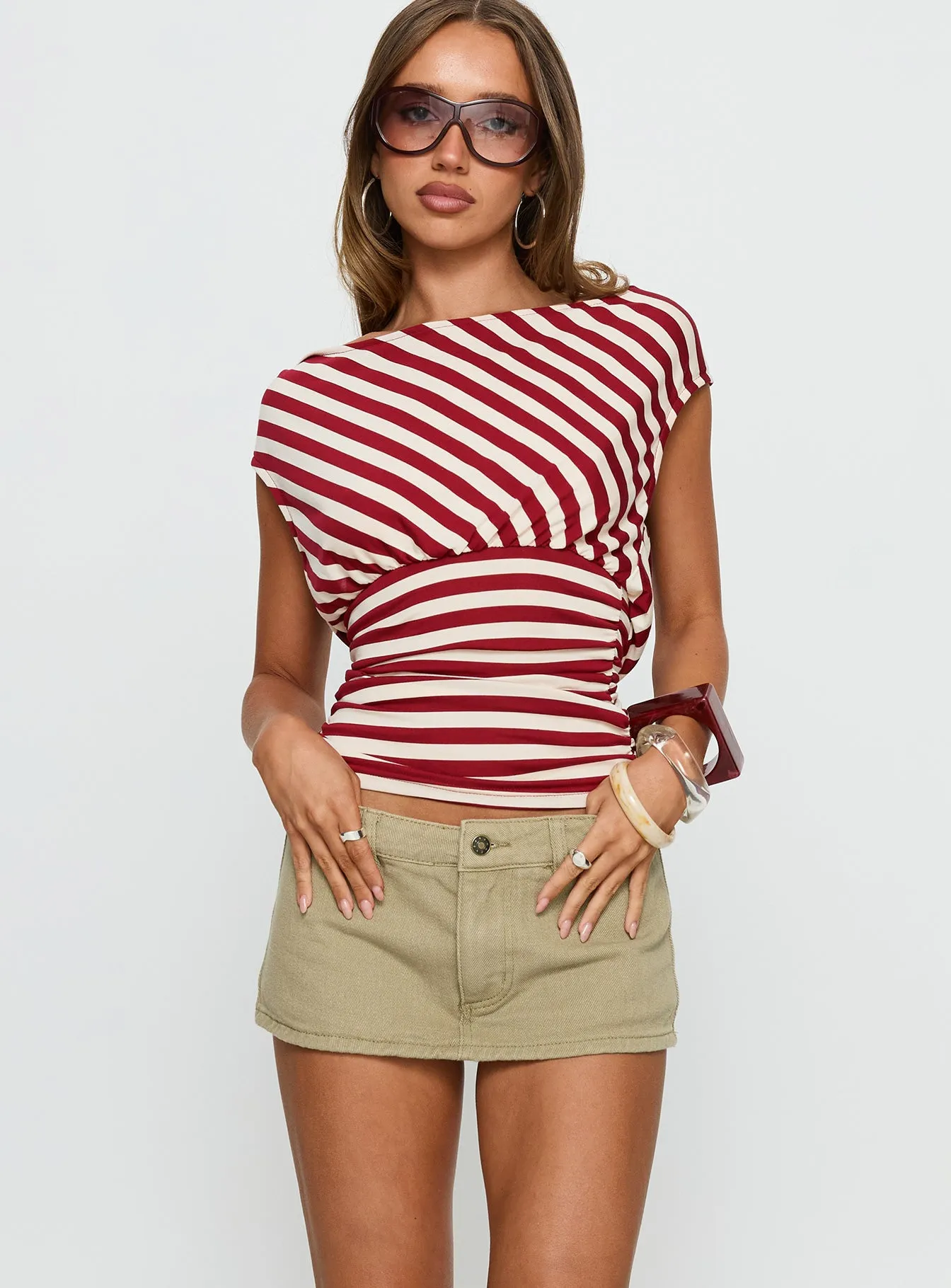 Rhode Mini Skort Tan sold by Princess Polly product image thumbnail 2