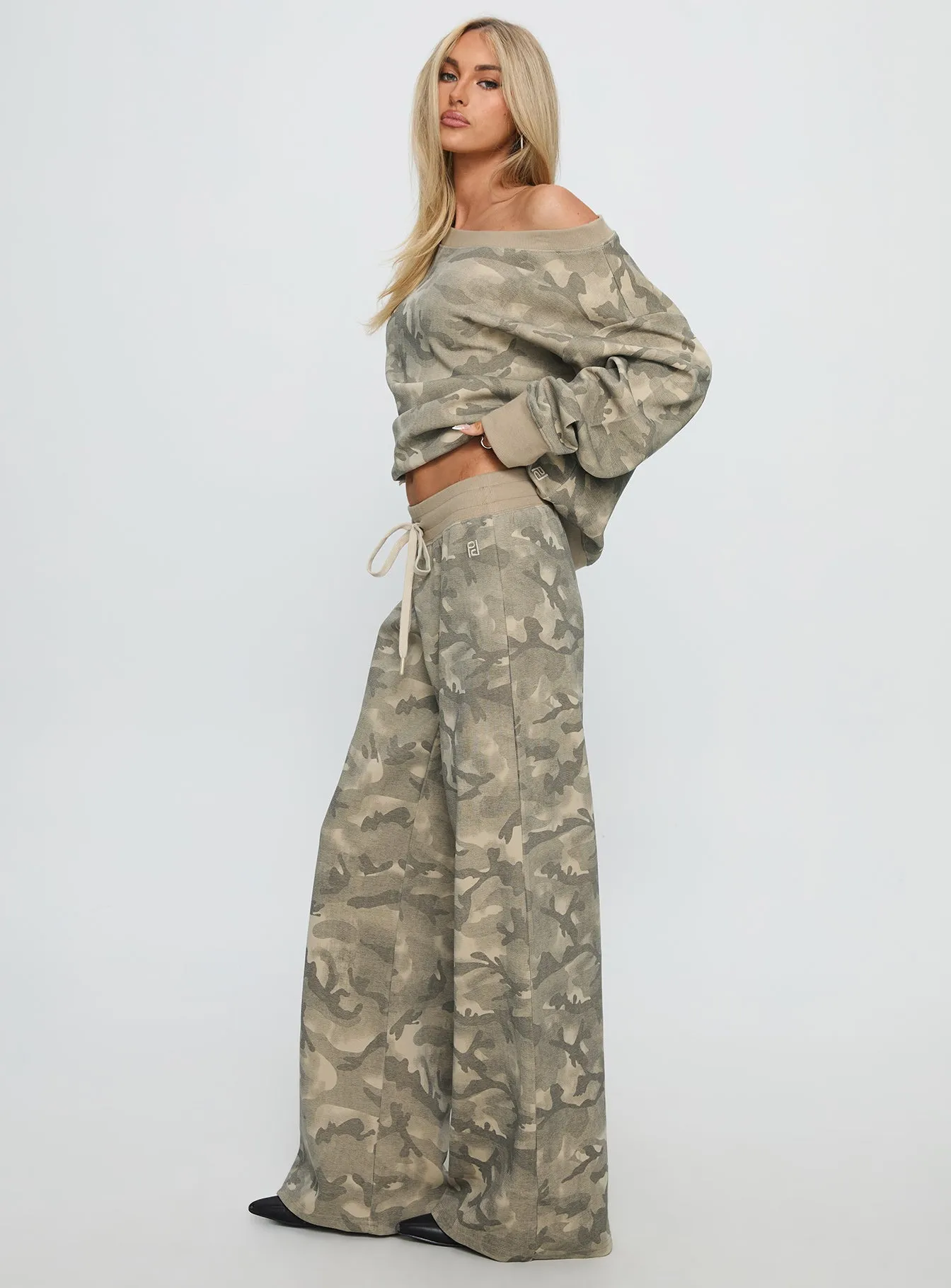 Dodie Wide Leg Pants Camo sold by Princess Polly product image thumbnail 4