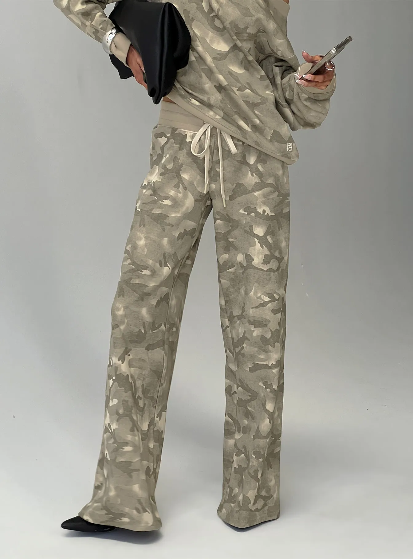Dodie Wide Leg Pants Camo sold by Princess Polly