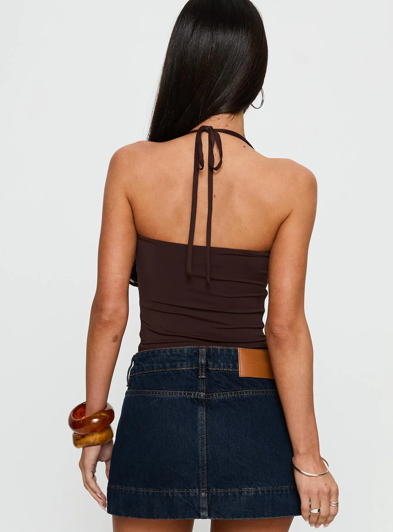 Someone You Need Bead Detail Bodysuit Chocolate sold by Princess Polly product image thumbnail 5