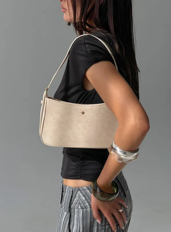 Peta & Jain Lilu Bag Cream Suede sold by Princess Polly