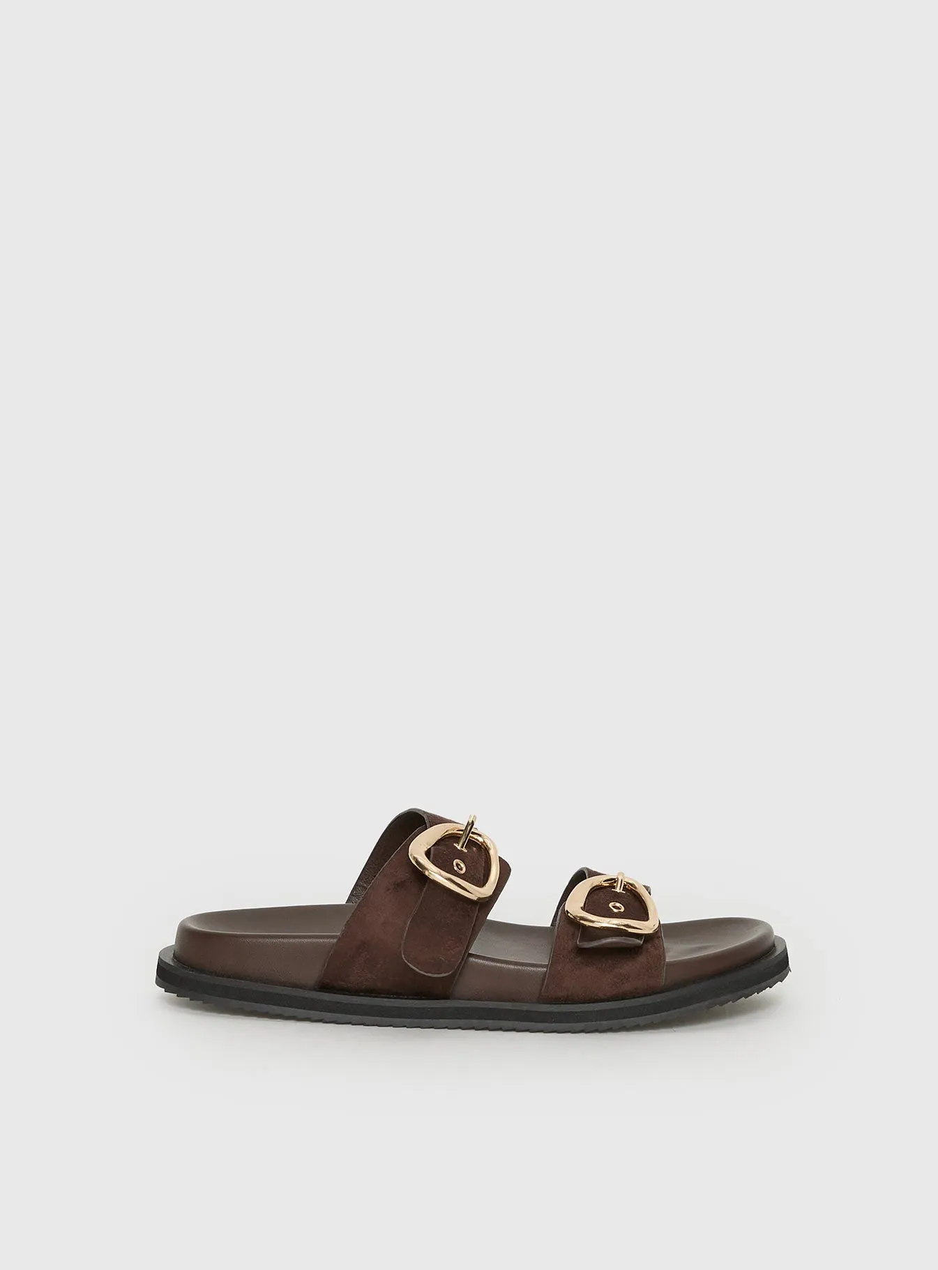 Billini Theresa Slides Chocolate sold by Princess Polly product image thumbnail 2