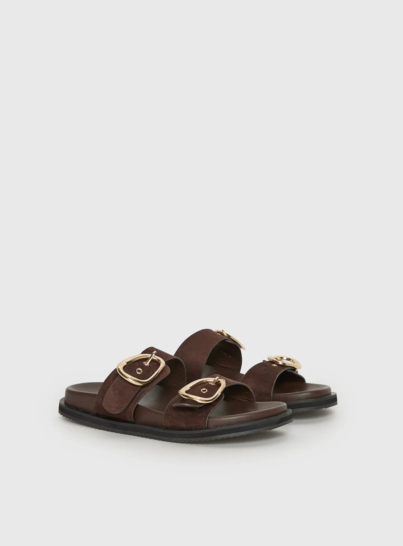 Billini Theresa Slides Chocolate sold by Princess Polly product image thumbnail 3